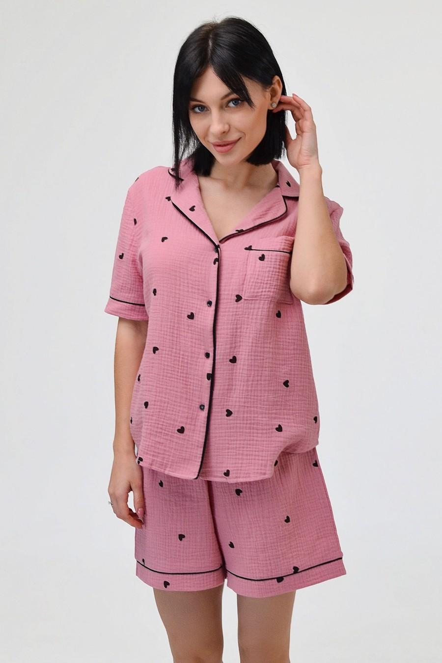 

Set: shirt and shorts Roksana (86966) 40(XS) рожевий