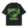 Tricou Fontaines Romance Hip Hop Spălat Mânecă Scurtă High Street Tricouri Vintage pentru Bărbați Femei Topuri Streetwear Tricou