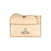 54030008W L00A7 R401 Metallic Crinkle Heart Card Wallet