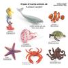 Pvc Oceanic Wildlife Models Featuring Octopus And Crab For Aquarium Enthusiasts