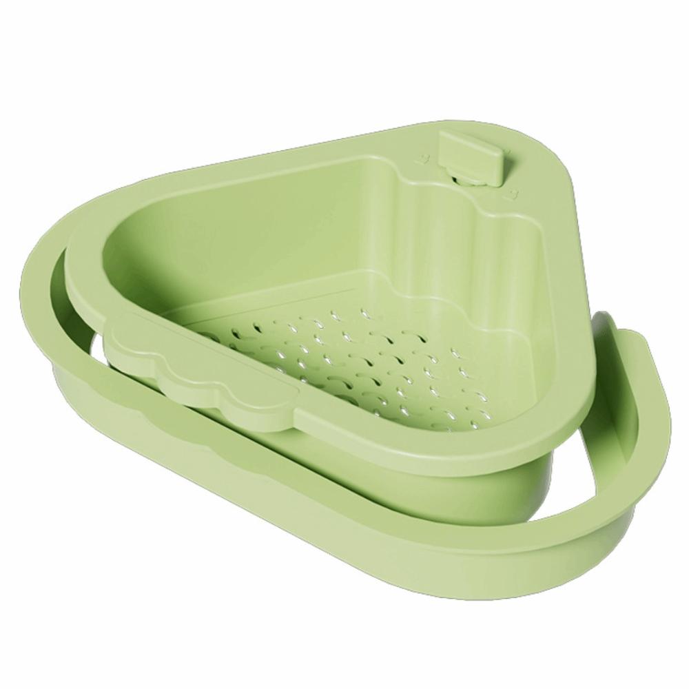 Creative Sink Strainer Basket Triangle Automatic Dumping Filter Basket  Bathroom