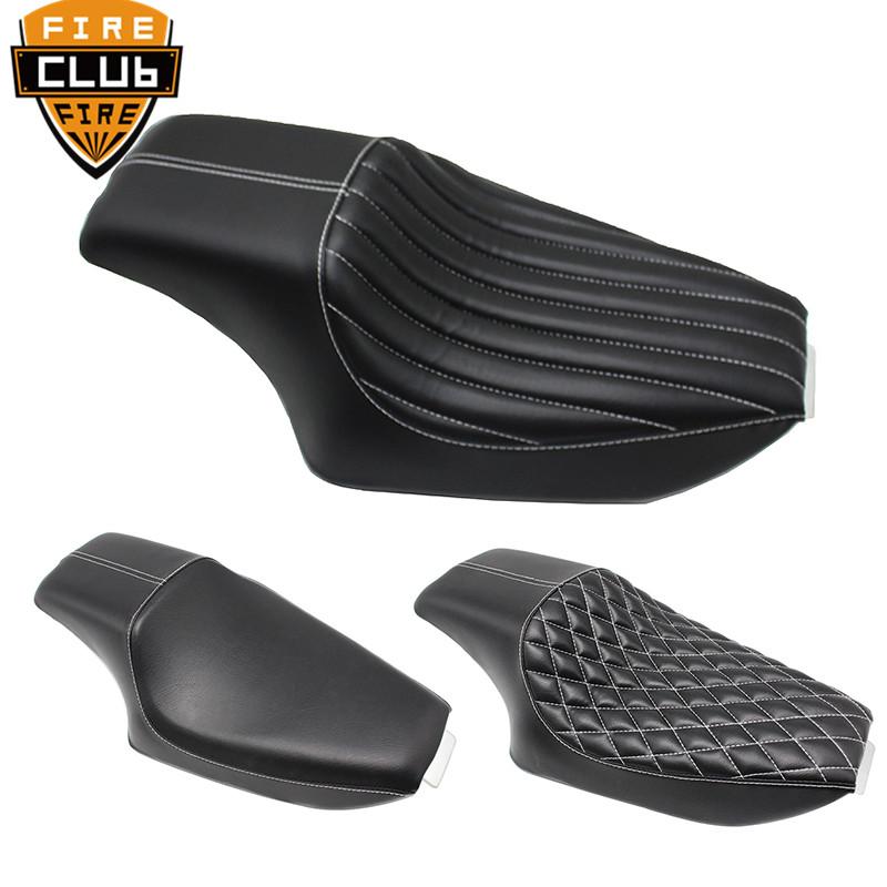 

Мотоциклетное сиденье из искусственной кожи с двумя сиденьями водителя, передним и задним пассажирским сиденьем для Harley Sportster XL Iron 883 1200 48 Forty-8