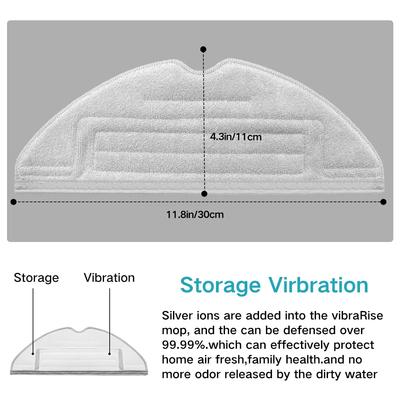 Vacuum Mop Replacement Pads For Roborock MaxV/ S7 MaxV Plus/ S7 MaxV Ultra/ S7/ S7+ Reusable Hard Floor Cloth Expert Wet