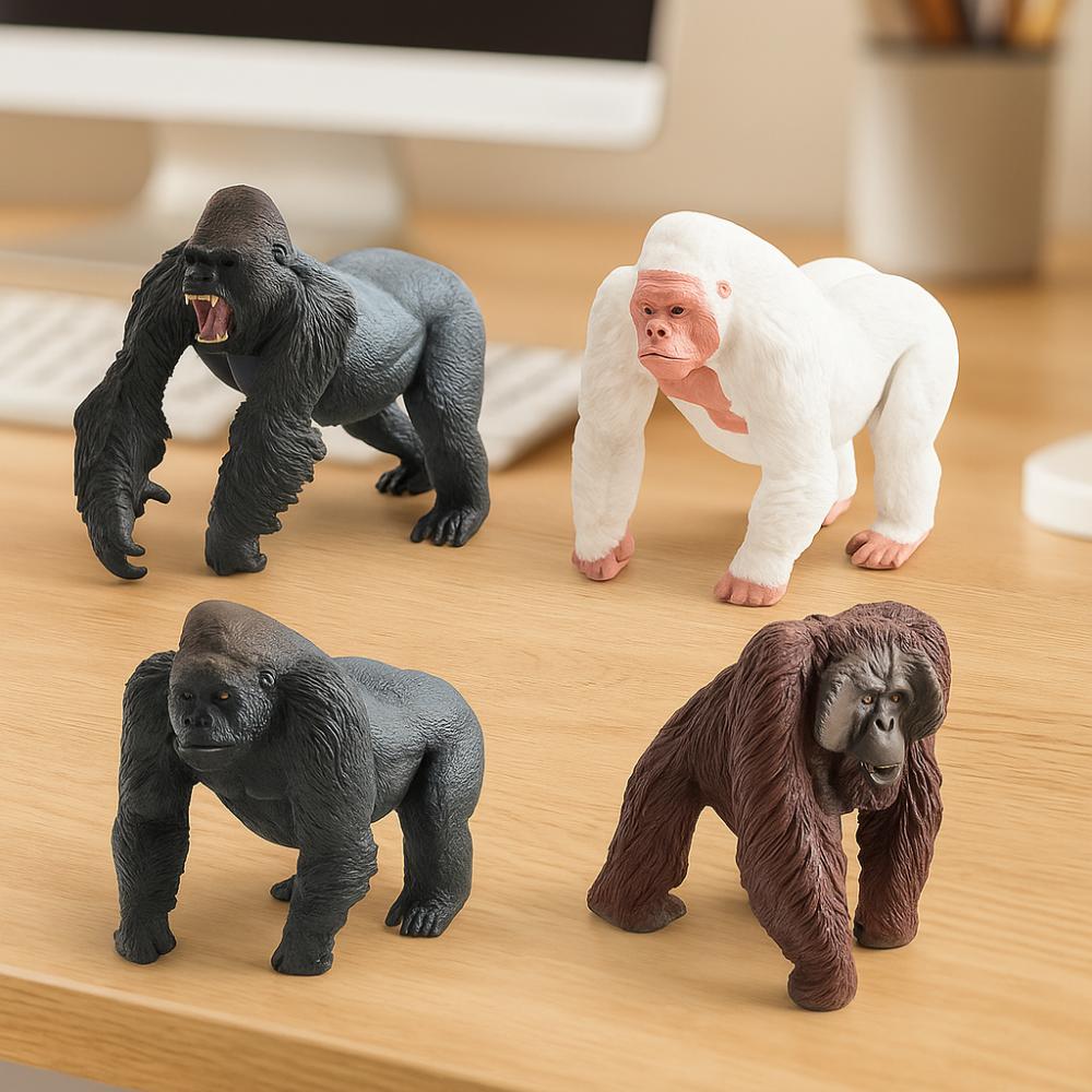 PVC Simulated Solid Animal Model Realistic Chimpanzee Action Figure  Children Toys