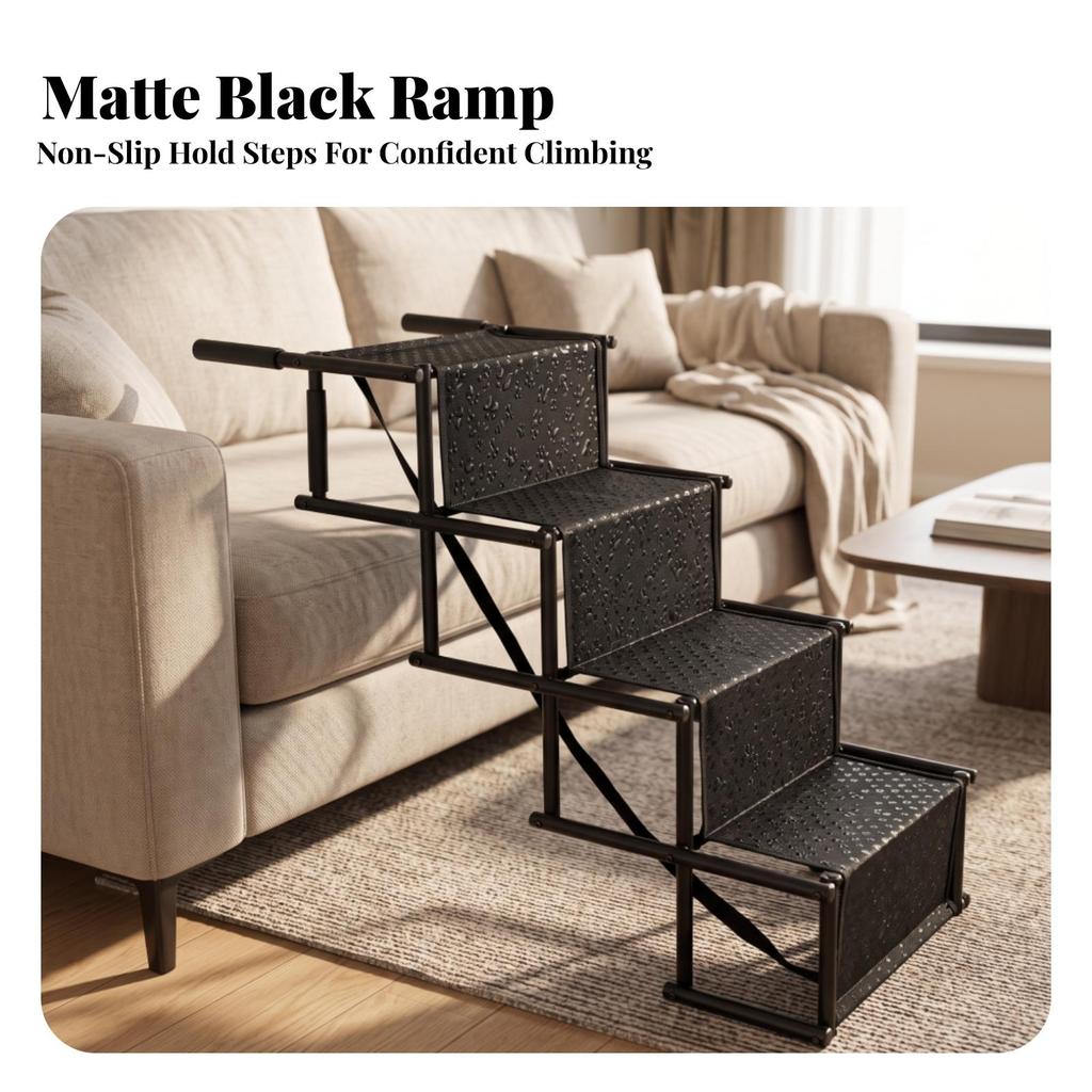 Foldable Pet Stairs Sturdy Stair Ladder Folding Dog Easy to Climb