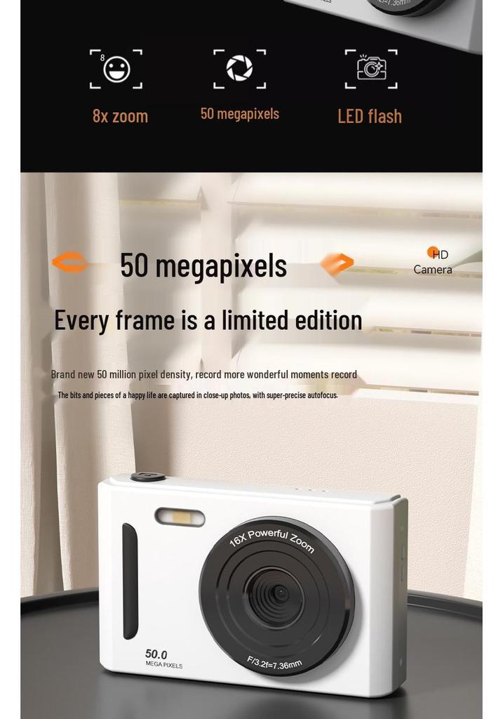 M26 Campus 5K HD Portable Student Camera - Children's Day Gift