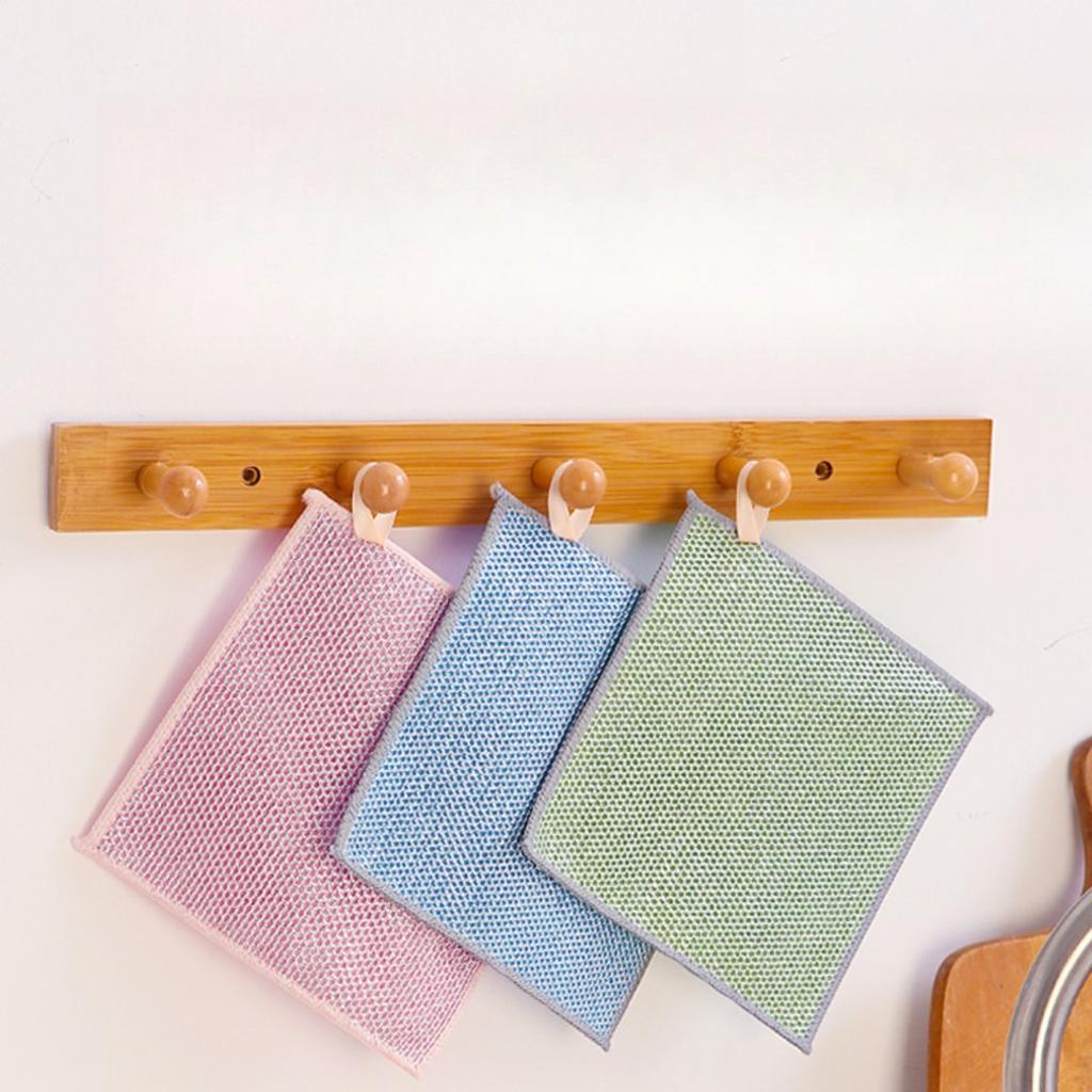 Double Sided, Silver Wire Cloth, Cleaning Cloth, Non Damaging To The Pot, Kitchen Cloth, Household, Oil Proof, Degreasing, Scouring Pad