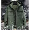 Autumn and Winter Models Plus Velvet Jackets Overalls Suits for Men and Women Thickened Windproof, Waterproof, Cold and Warm Tooling
