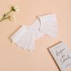 NEW Lace Solid Colour Neckline Detachable Fake Collar DIY Breathable Scarf Around Neck Flower Sweet Hollow Comfortable Patch
