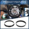INFINAUTO Hub Centric Ring 66.1mm Inner Diameter 67.1mm OD Car Wheel Hub Ring ABS Plastic Black 4pcs