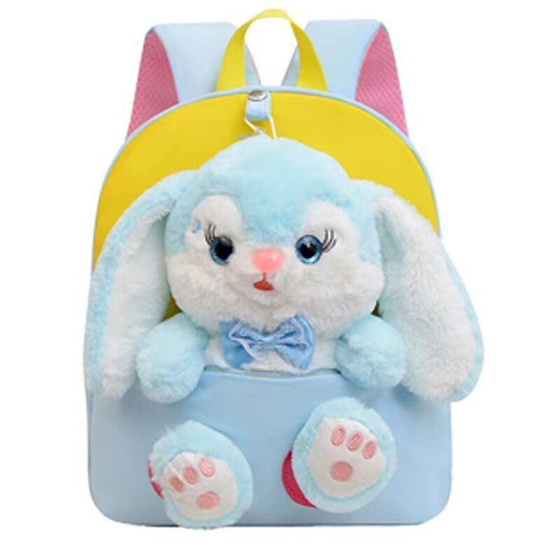 Adorable Rabbit Plush Backpack For Girls With Breathable Lightweight Durable Design