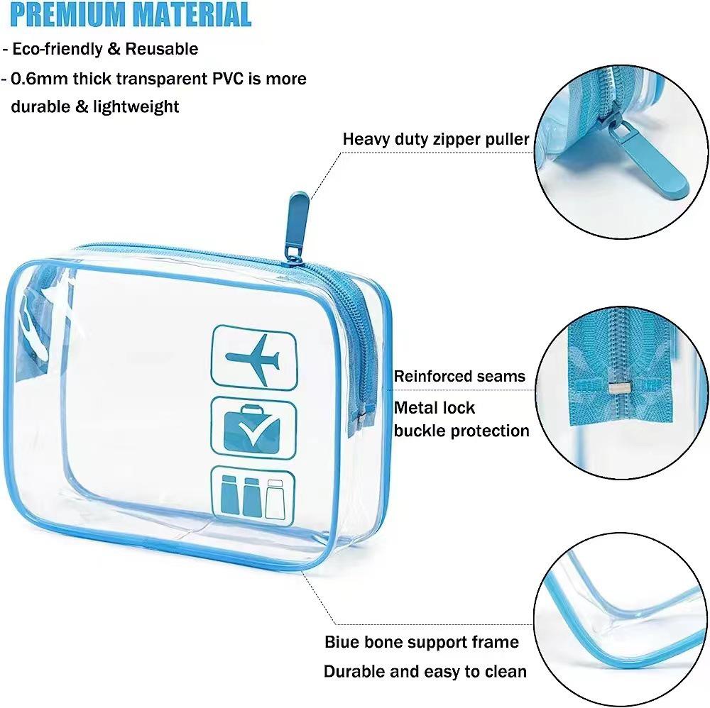 Borsa per Trucco Trasparente con Fantasia LOUGO 2023: Organizzatore da Viaggio in PVC ad Alta Capacità, Tendenza Popolare Online