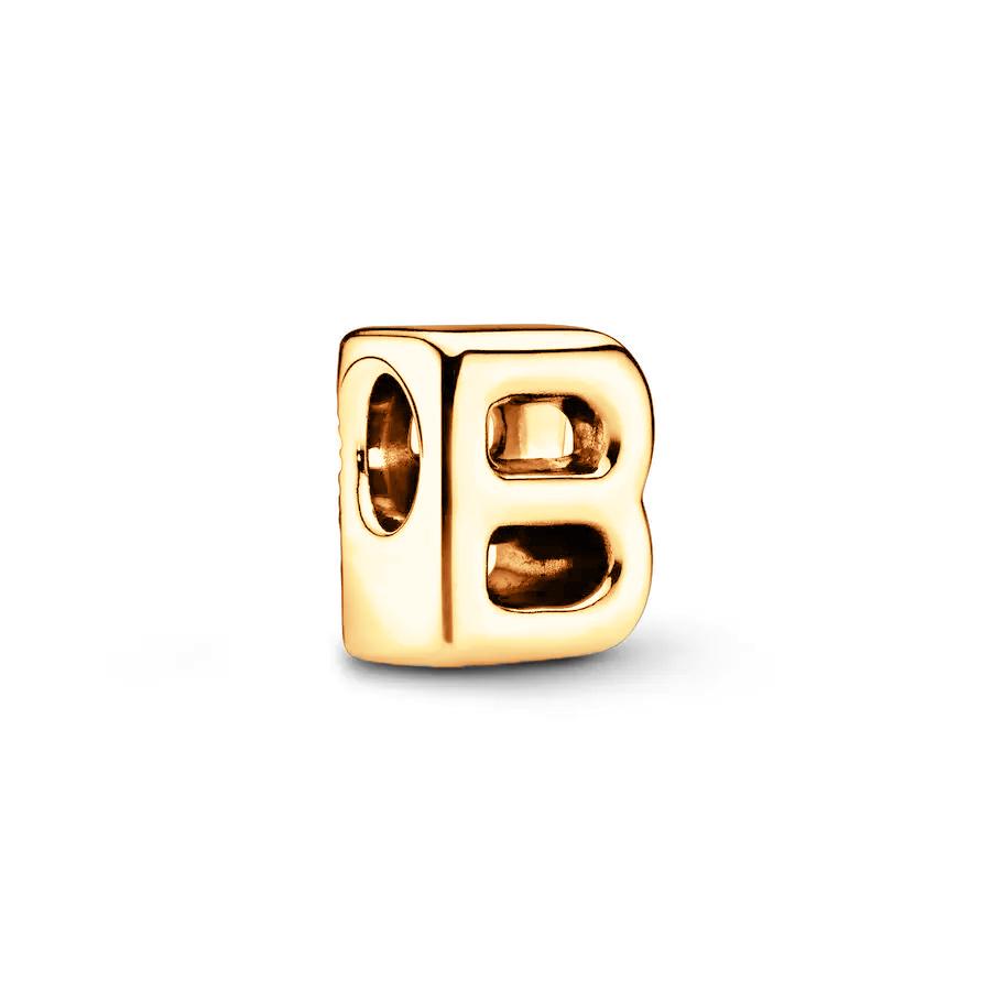Sparking Gold Plated 26A-Z Letter Charm Beads Dangle Fit Genuine Copper Design Snake Arm Bracelet Necklace Bead For DIY Style Jewelry Women Gift