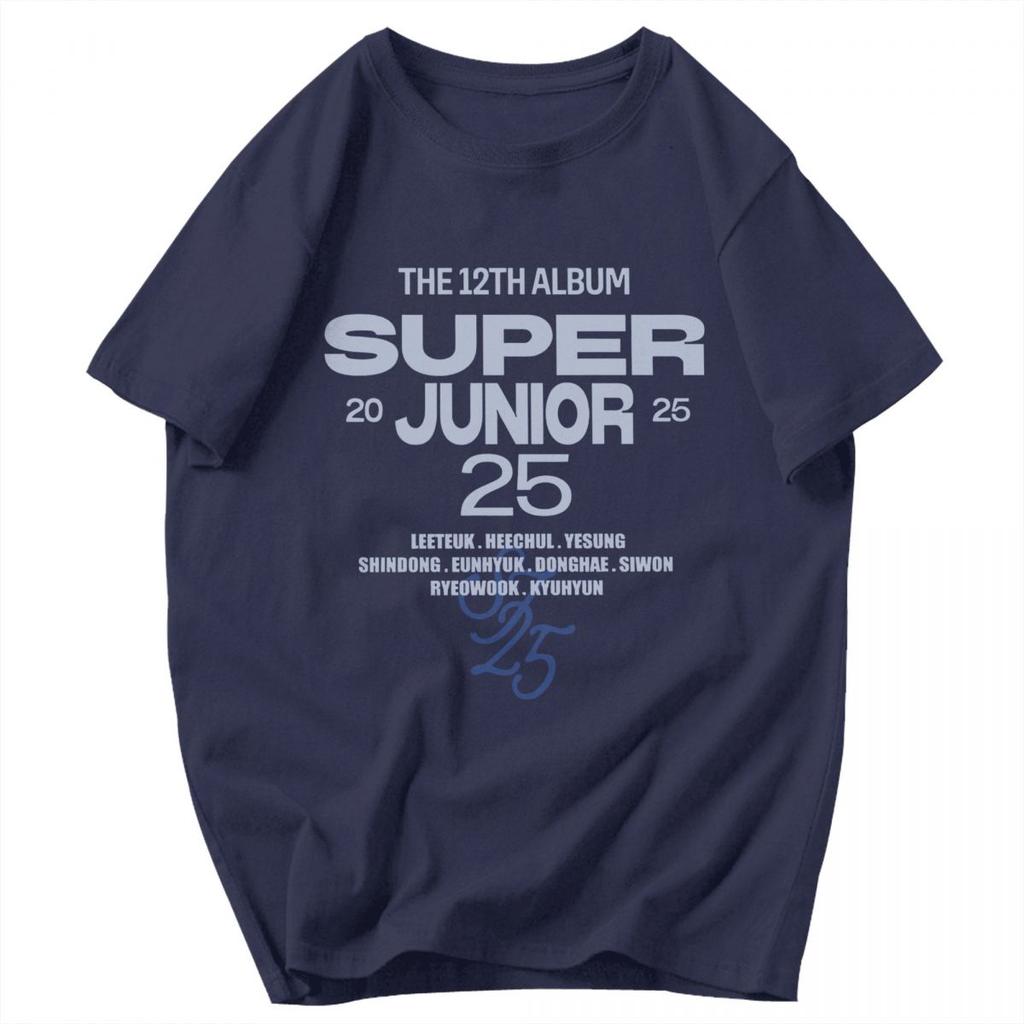 Men T Shirt 12TH ALBUM SuperJunior 25 Fans Gifts Cotton Y2K Graphic Crewneck Unisex Tops T Shirts