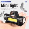 Dobíjecí COB LED USB čelovka Silný magnetický výkonný světlomet Super jasná vodotěsná čelová svítilna Pro venkovní rybaření