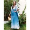 Women's Gradient Print Beach Cover-Ups Party Dresses Plus Size Swimwear Cover-Ups