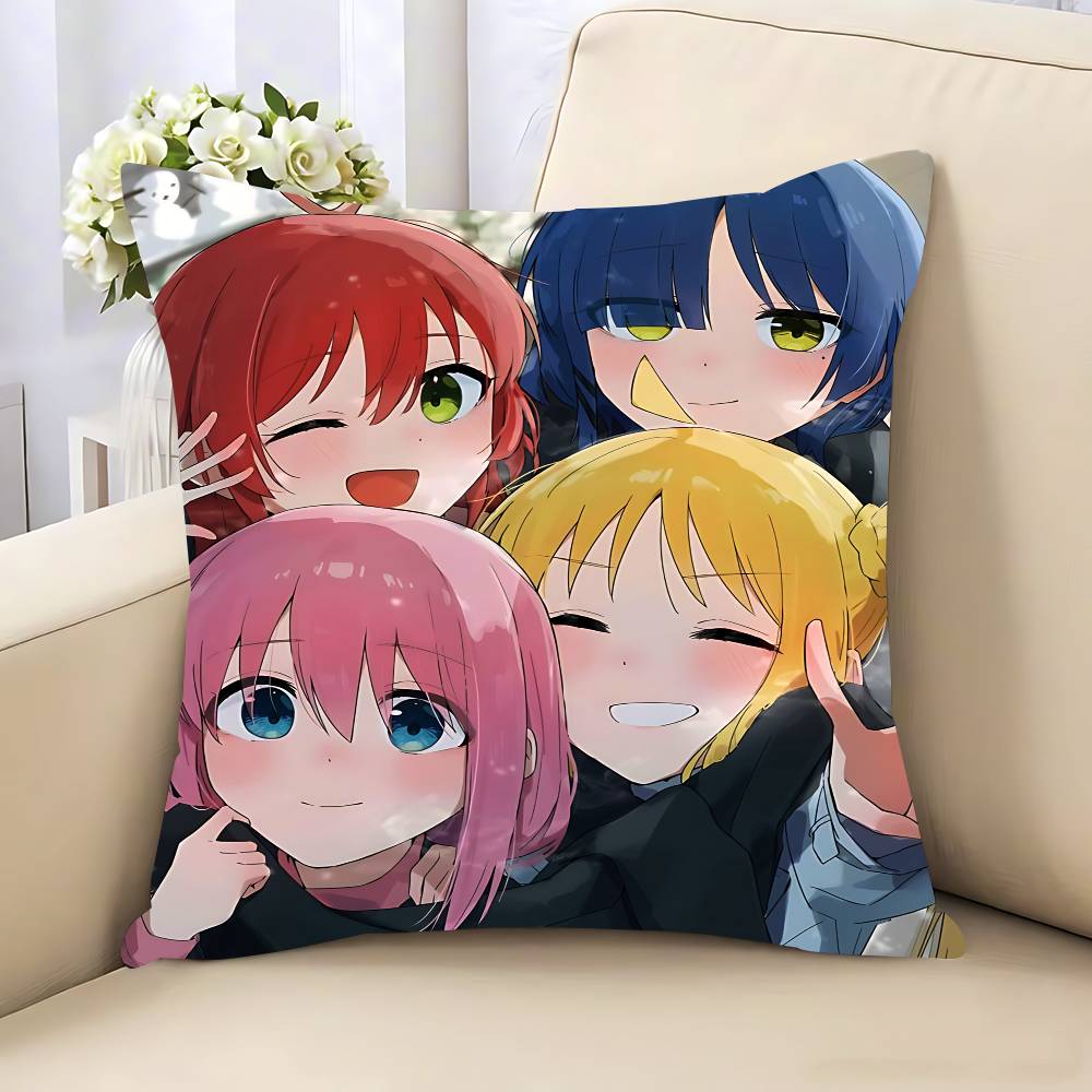 Anime Singer B-Bocchi The Rock! Pillow Case Removable Washable Cushion Cover – All-Season Soft Linen