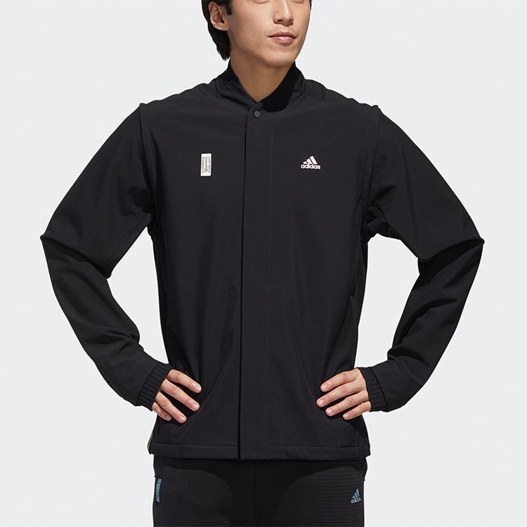 Adidas WJ Warm-Up Long-Sleeve Zip Jacket Men Outerwear Black GM4456