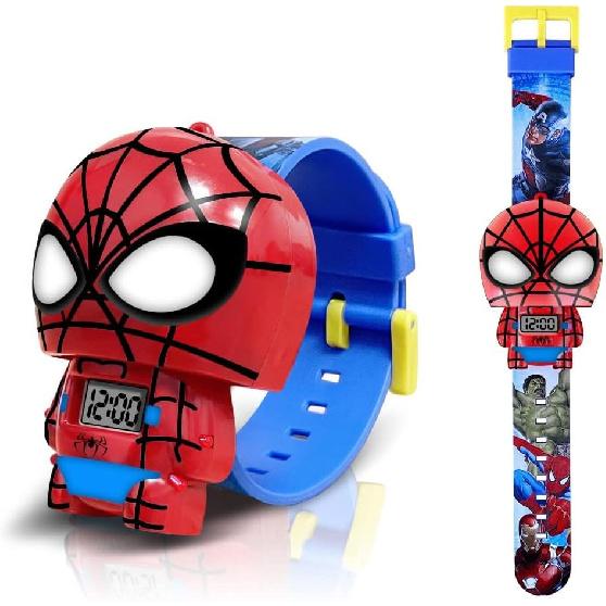 Superhero Kids Watch, Kids Digital Watch for Boys Girls, Easy Read Cute Cartoon Wrist Watches Toy, Gift for Holiday, Birthday, Christmas
