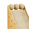 Cats Scratch Pad Vertical Scratcher Interactive Toy Grinding Toys Wooden Sisal Cat Scratching