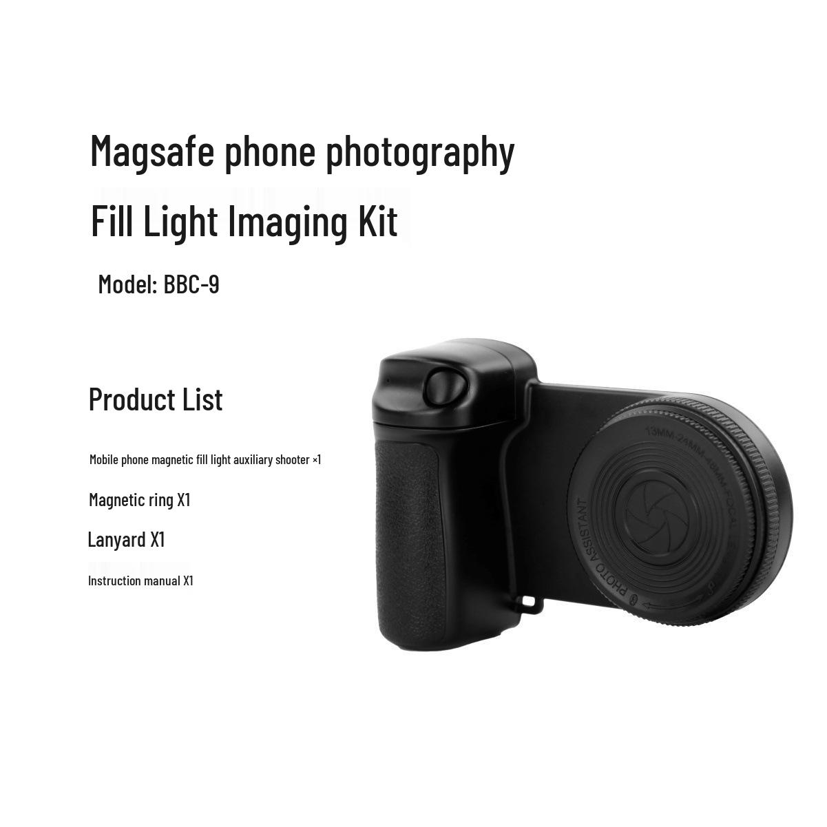 

New Magsafe Bluetooth Remote: Handheld Stabilizer & Fill Light for Anti-shake Live Streaming чёрный