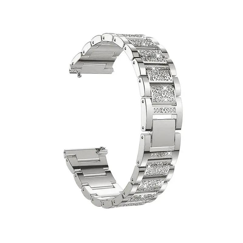 

22mm 20mm Diamond Shiny Stainless Steel Strap for Redmi Watch 5 Active/lite Metal Bracelet for Samsung Galaxy Watch 7654 40/44MM Redmi Watch 5 Lite серебряный