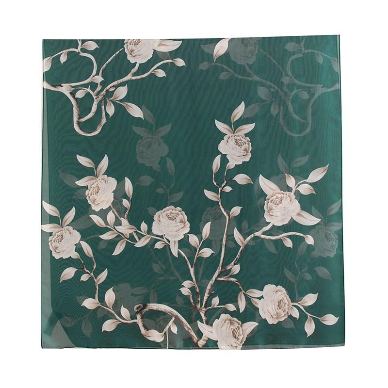 

Ретро шарф из искусственного шелка, новый шелковый атласный шарф высокого класса, модный, для путешествий, отпуска, защиты от солнца, шаль с принтом, тонкий шарф 85*180CM