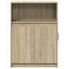 Vidaxl Szafka Z Led, Dąb Sonoma, 72X34X100 Cm, Materiał Drewnopochodny