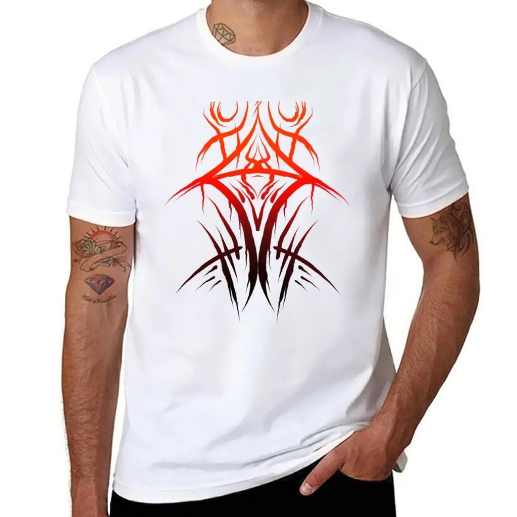 Red Gothic Neo-Tribal Art | Neo-Tribal Gothic Design | Red Tribal T-Shirt Sublime Mens Clothing