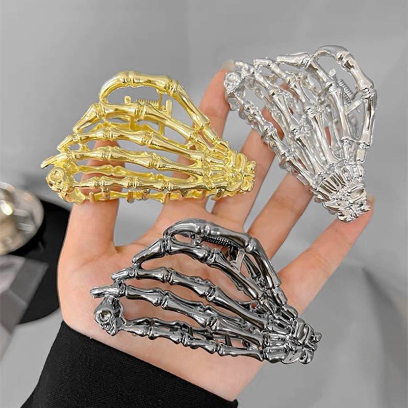 Ghost Metal Hand Grip Hair Clip Fashion Simple Claw Clip French Gift Headdress
