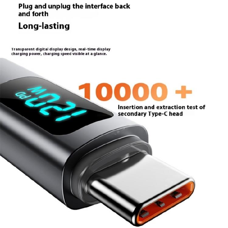 Braided Nylon USB C Fast Charging Cable 120W Power Delivery Retractably Spring System For Gadgets 480mbps Transmission