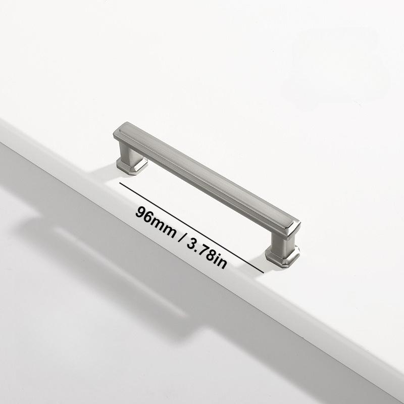 Zinc Alloy Handles for Furniture Minimalism Handles for Cabinets and Drawers Bedroom Wardrobe Cabinet Door Shoe Cabinets Pulls