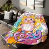 Cartoon Cute L LankyBox Blanket For Sofa Office Bed Plane Travel Sleep Read Relax Camping Soft And Warm