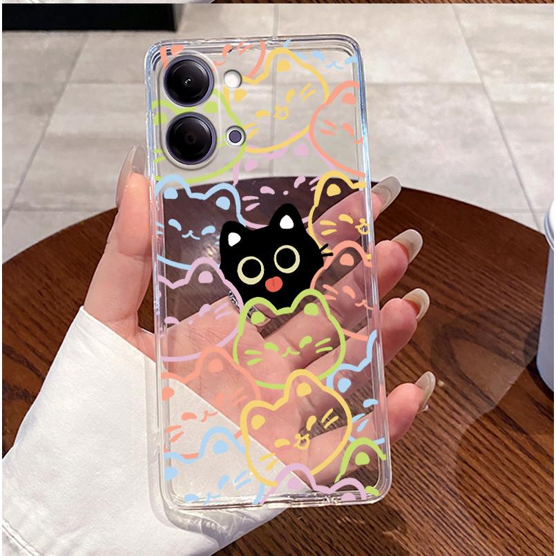 Für Vivo Y05 Y11D Y31D 4G Hülle Niedliches Liebesherz Hase Schlank Transparent Weiches TPU Silikon Handyhüllen Für Vivo Y 05 11D 31D Rückseite