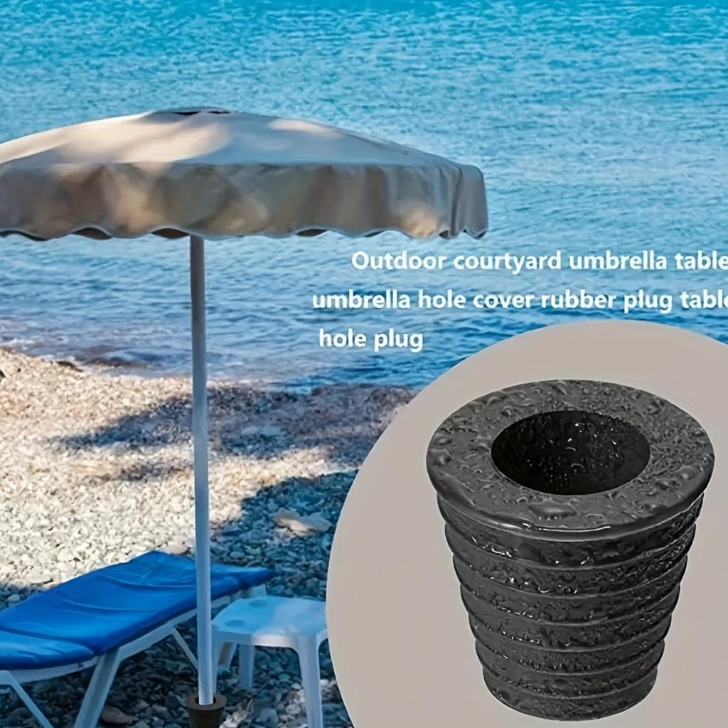 Umbrella Hole Ring Plug and Lid Set, Suitable for Glass Outdoor Terrace Table Deck Courtyard, Table Umbrella Hole Ring and Courtyard Table Umbrella