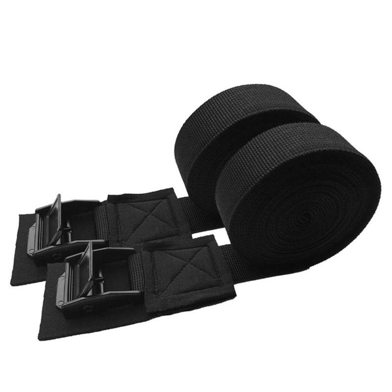 Heavy Duty Lashing Strap with Buckles 2.5x300cm 200lbs Load Adjustable Cargo Tie Down Strap For Luggage Bike Motorcycle