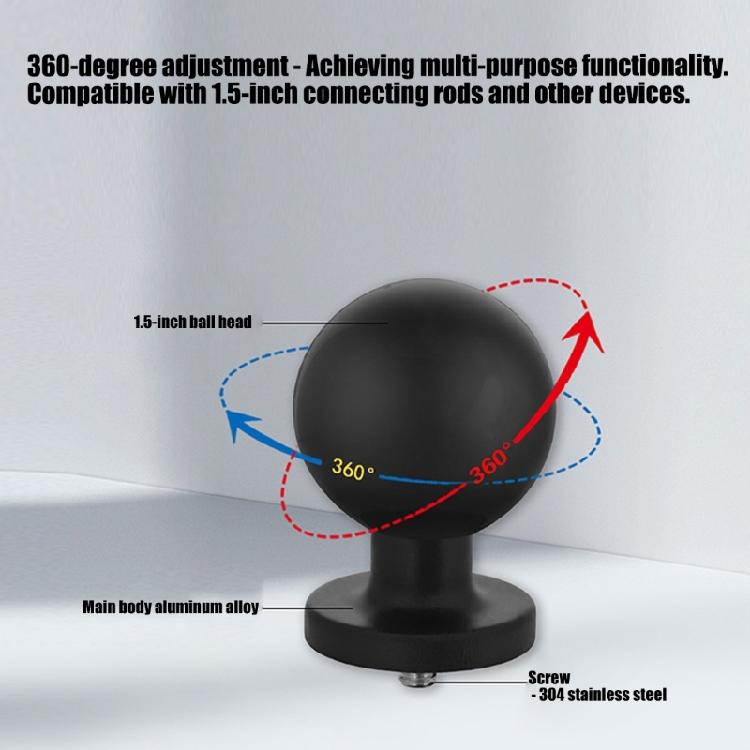 Motorcycle Camera Stabilizer Ballhead Mount 1.5Inch Ball Head 1/4 Screw For Action Cameras Easy Setups