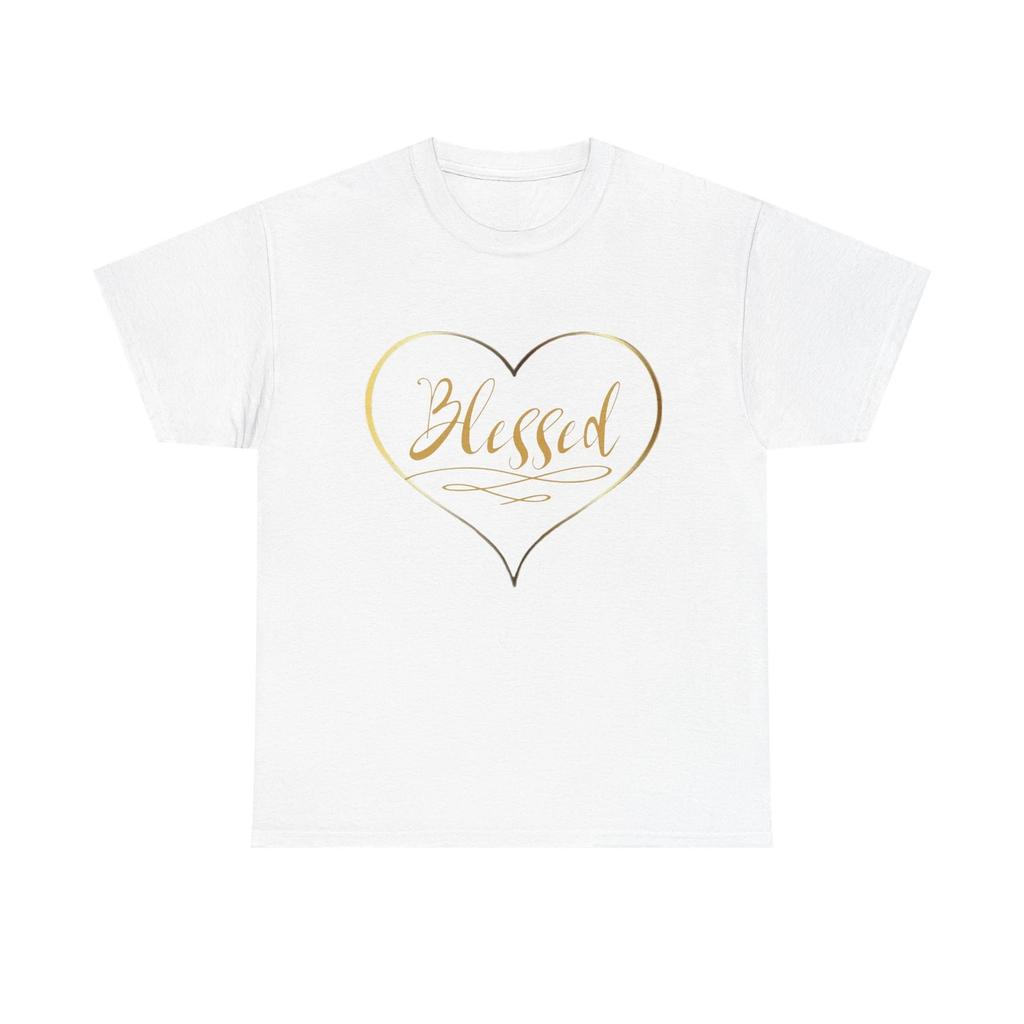 Blessed Heart Tee | Script Heart Graphic Shirt