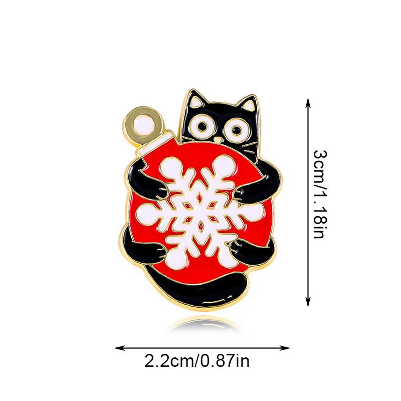 

Милый воротник сумка украшение рождественская брошь кошка мультфильм рождественский значок одежда аксессуары