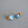 Dripping Oil Zinc Zinc Alloy Korean Style Earrings Women Jewelry Heart Ear Buckle Enamel Stud Earrings