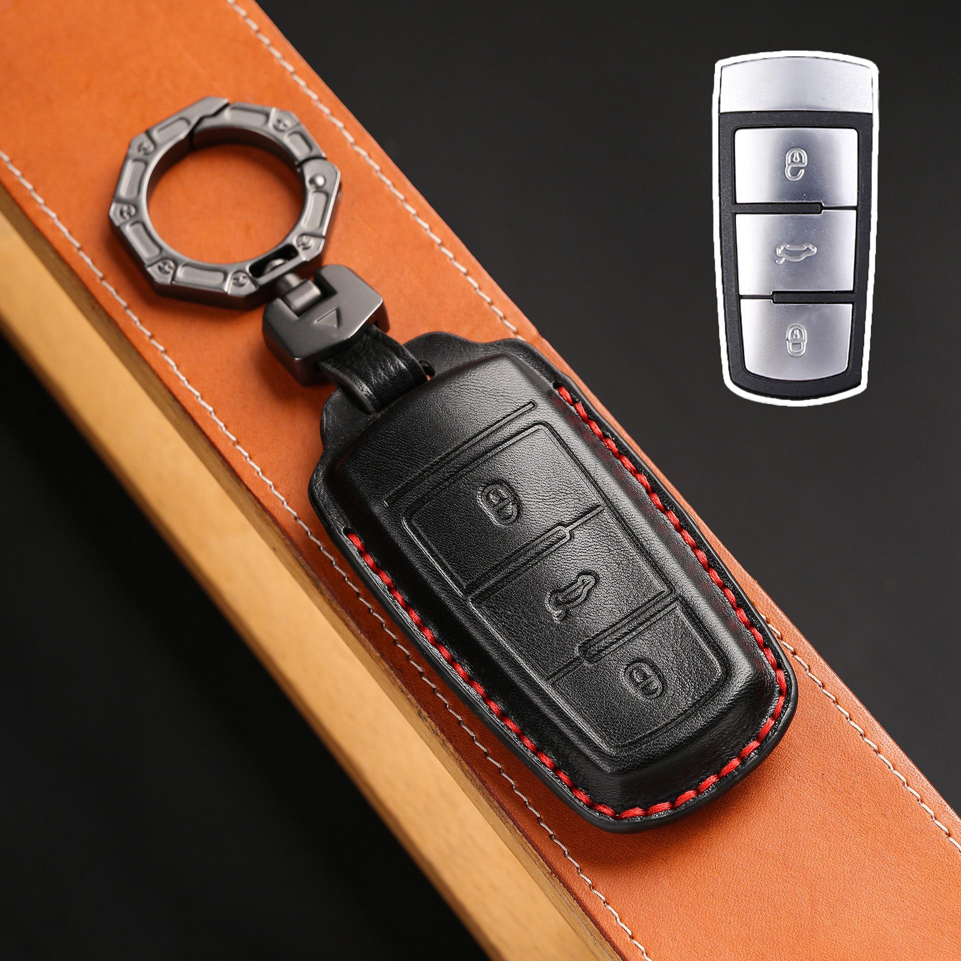 

Applicable to Volkswagen 2016 Maiteng B7 key bag 18 CC15 old CC special leather car key cover чёрный