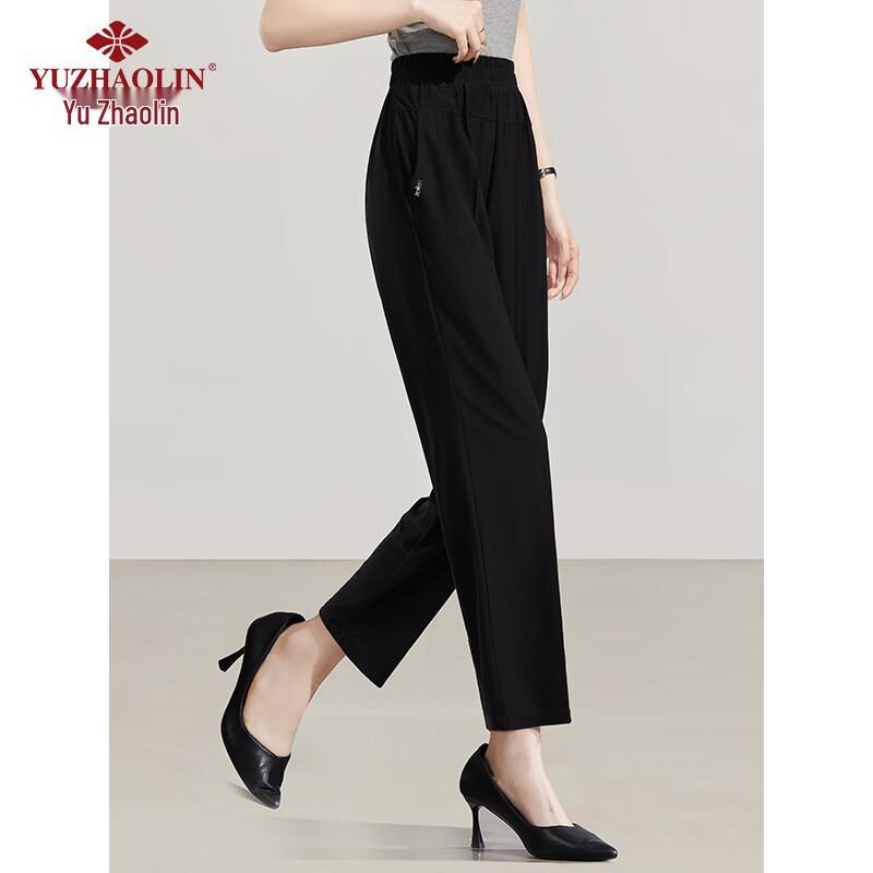 Women's Mid-Aged Straight-Leg Capri Pants, Thin Summer Style