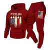Trendy Fashion Unisex Casual Hooded Plus Velvet Sweatshirt Sportswear Set