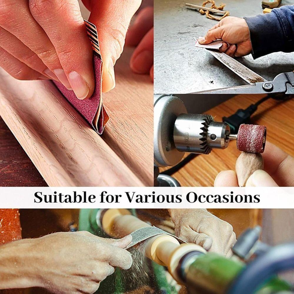 4/5/6 rolls with Dispenser  Cloth Rolls Metal Emery Cloth Alumina Sandpaper  Hardwood