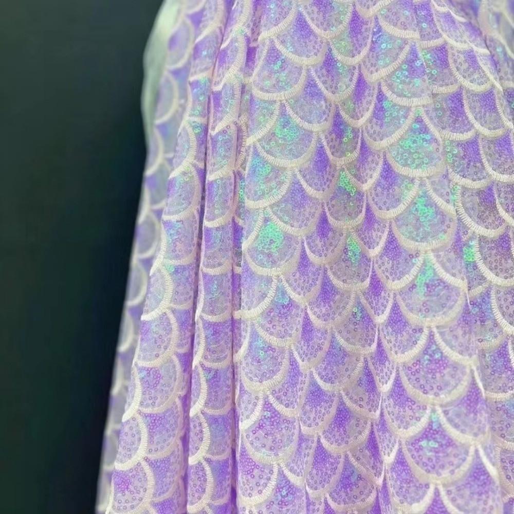 Laser Embroidery Mesh Gauze Sequin Mesh Lace Fabric  Performance Clothing Fabric