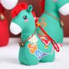 Year Of The Horse Lucky Plush Toy Animal Figure With Embroidery And Bell For Holiday Gifts