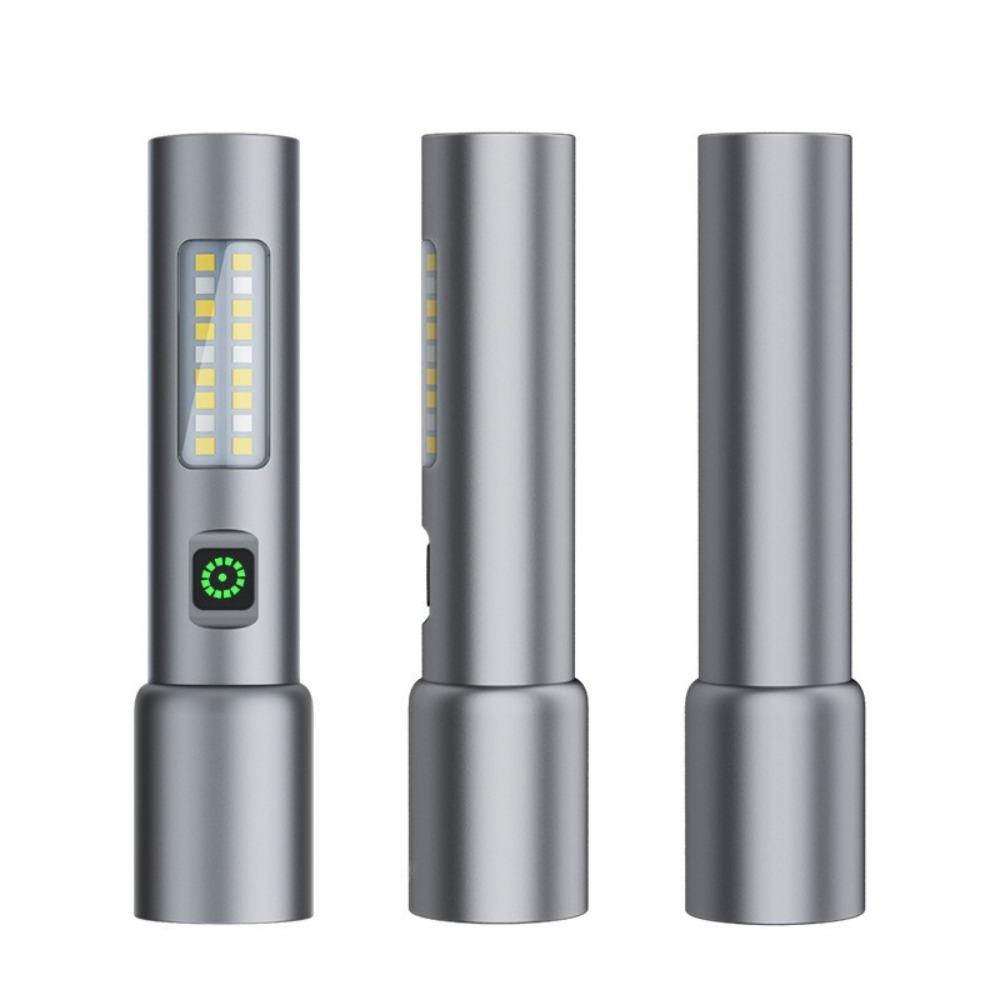USB Rechargeable Mini LED Flashlights with 6 Modes EDC Portable Lantern  Self Defense
