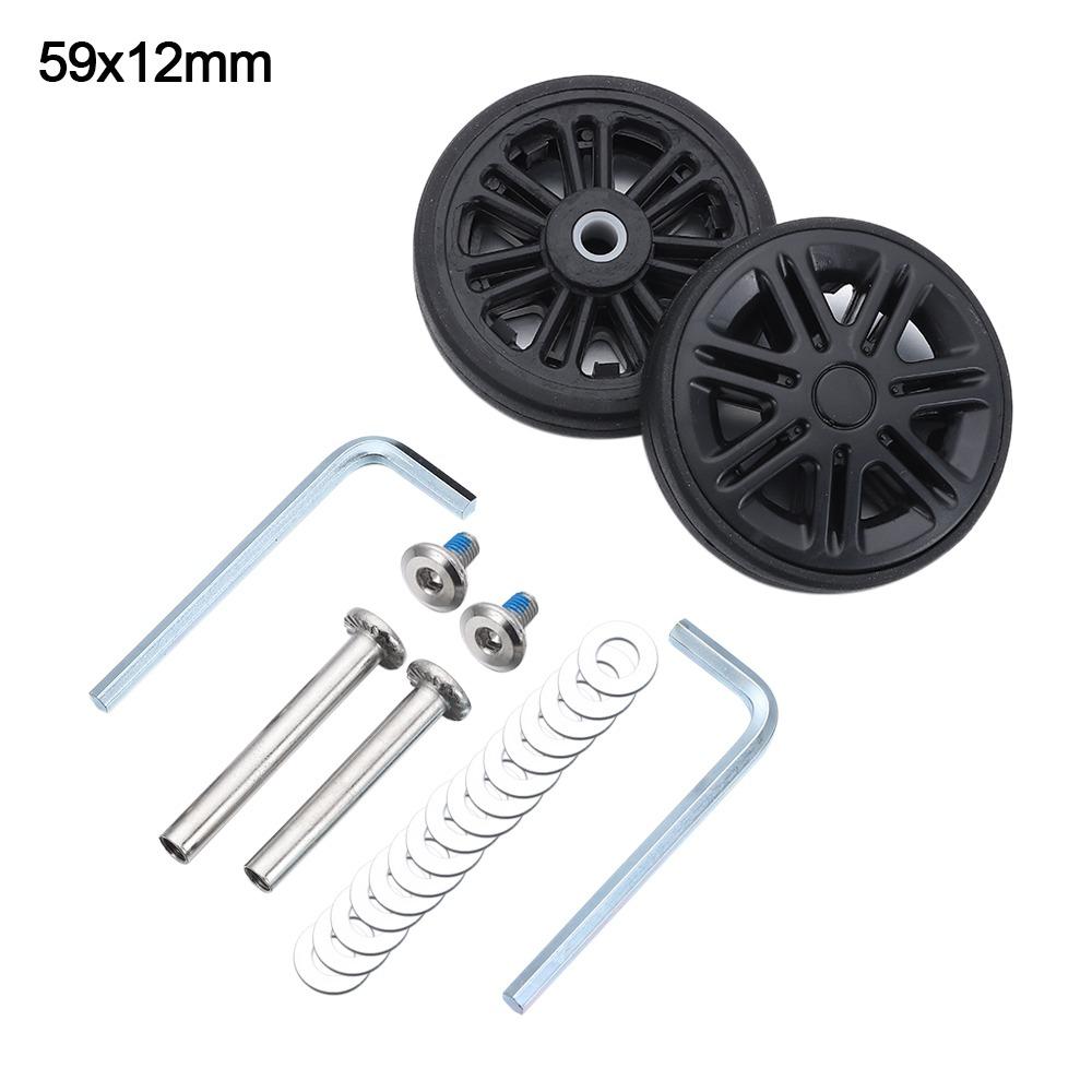 Portable Replacement Suitcase Wheels Silent with Screw Travel Luggage Wheels Wear-resistant Replace Wheels Luggage Accessories