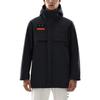 Anta Solid Color Hooded Zip-Up Logo Stand Collar Down Jacket Men Outerwear Black 152247946-2