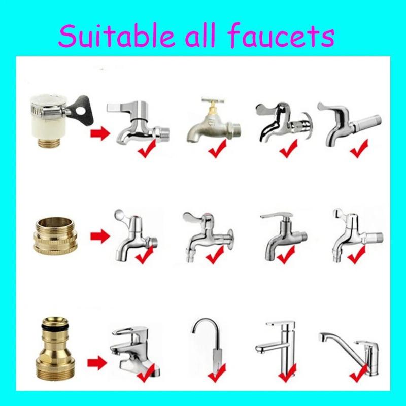 15-23mm Universal Hose Tap Adapters Faucet Tap Connector Garden Water Hose Pipe Fitting Faucet Adapter Watering Garden Tools